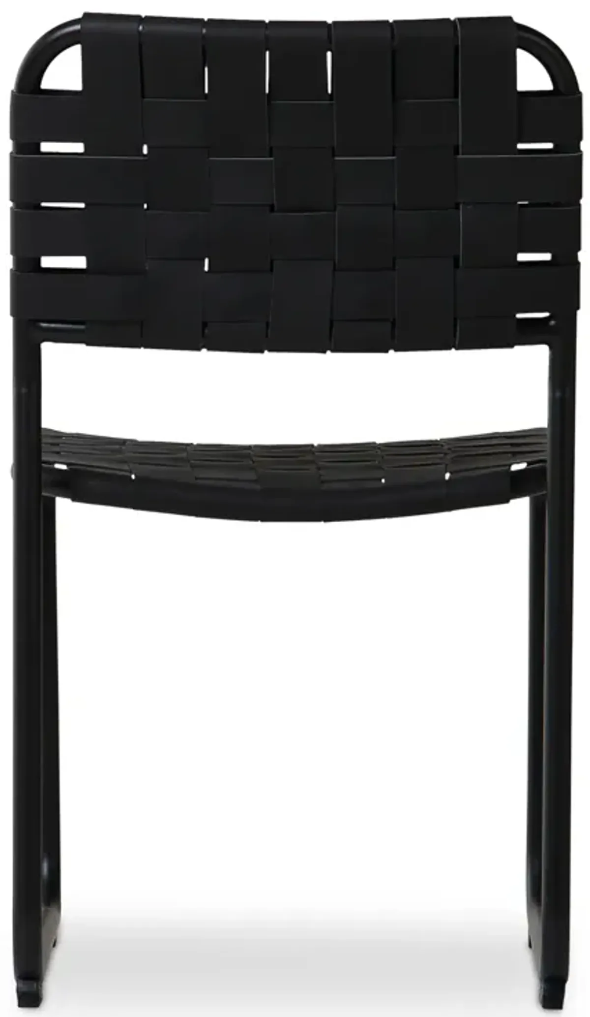 Moma Dining Chair Black Leather- Set Of Two