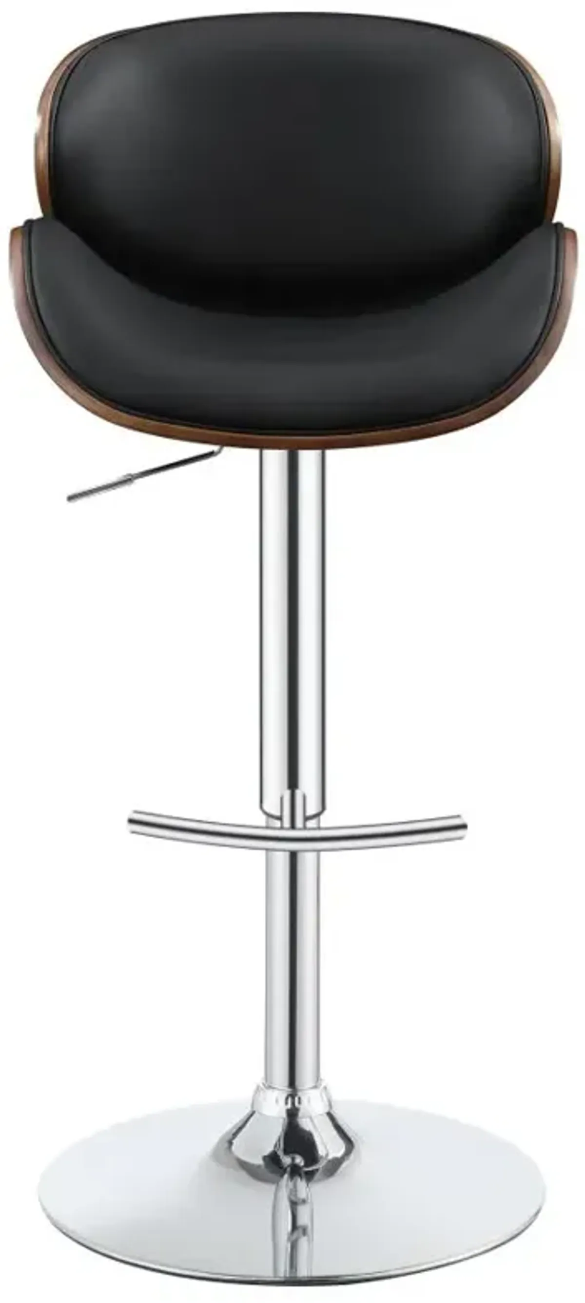 Harris Adjustable Bar Stool Black and Chrome