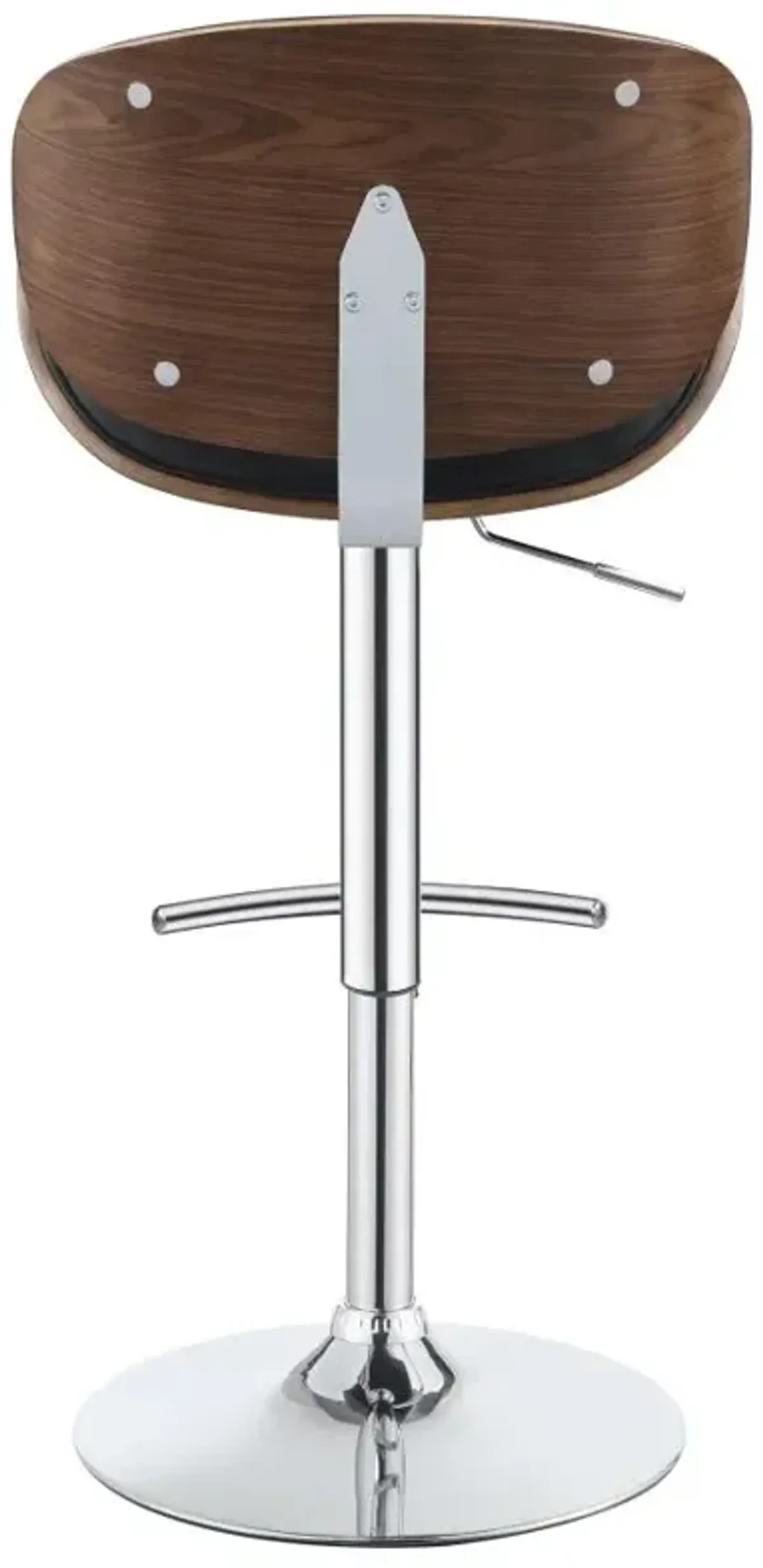 Harris Adjustable Bar Stool Black and Chrome