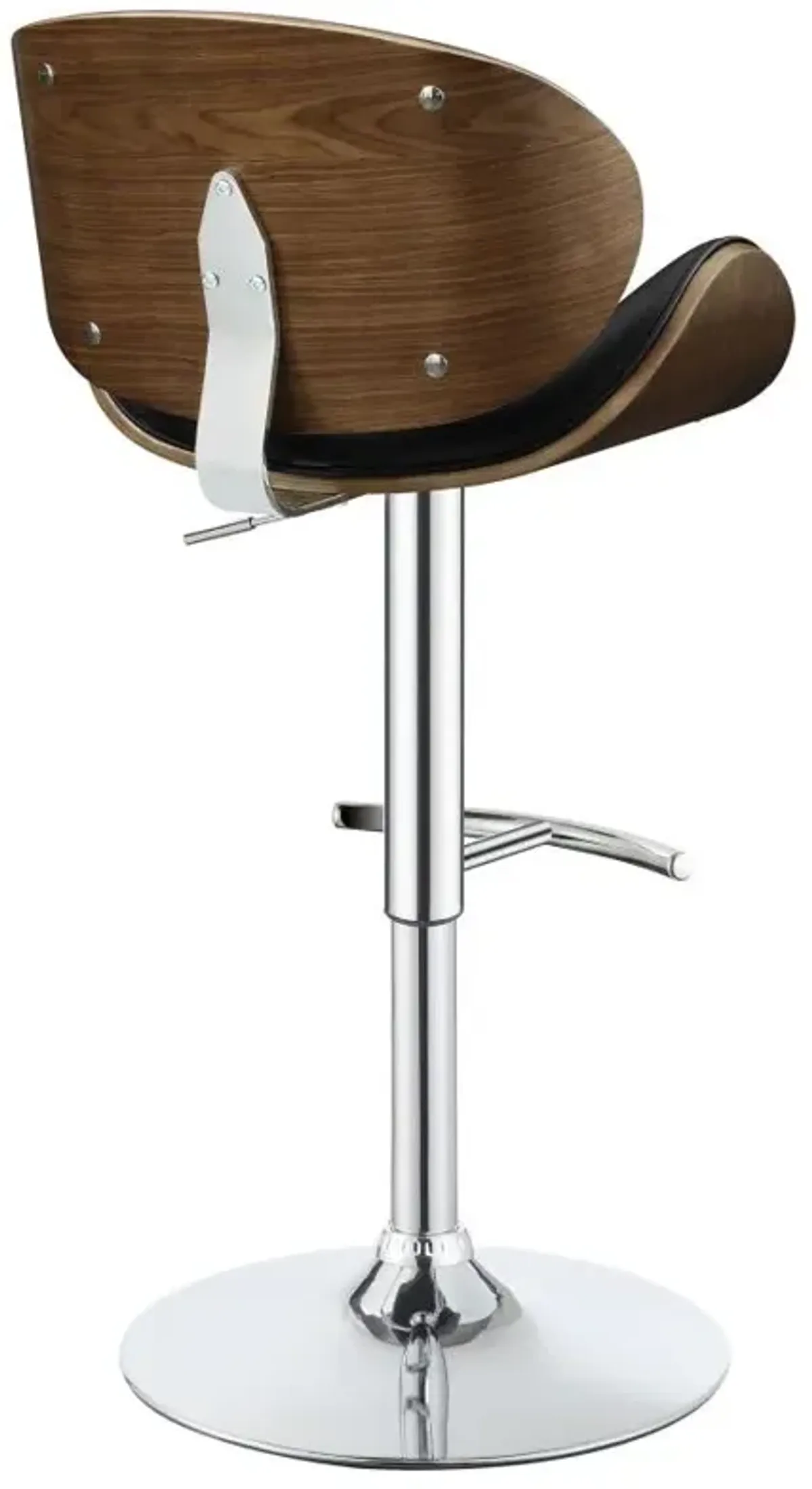 Harris Adjustable Bar Stool Black and Chrome