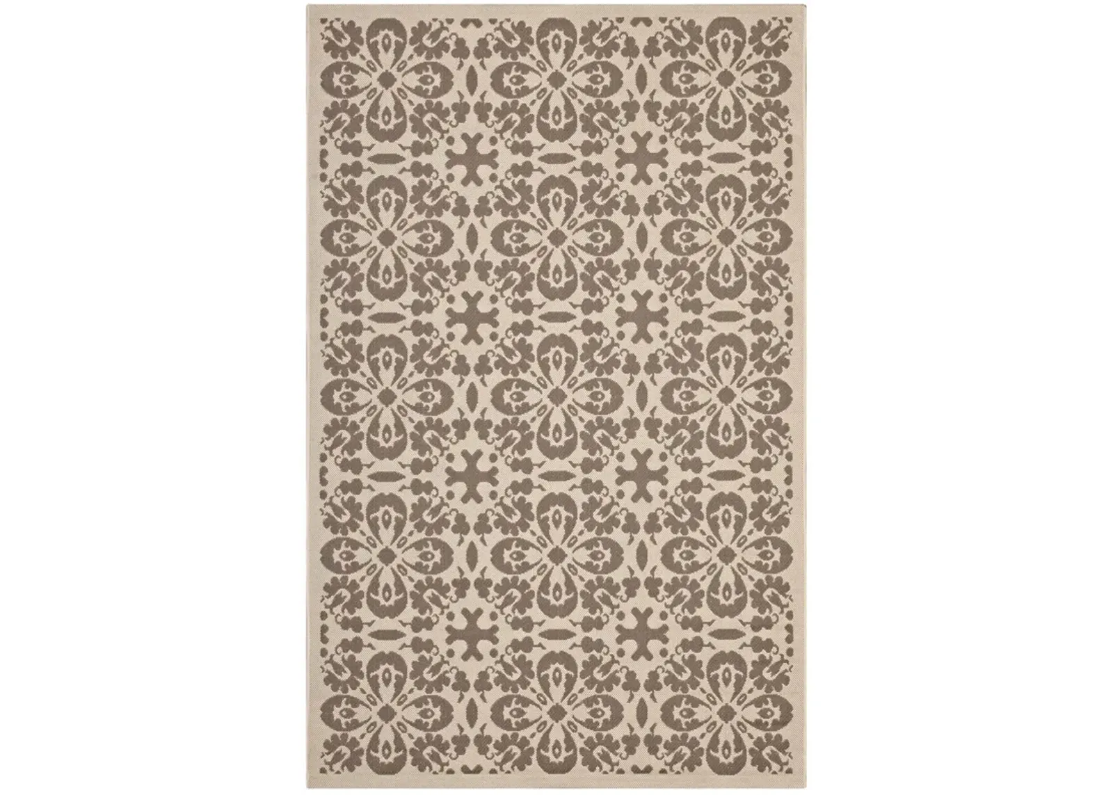 Ariana Vintage Floral Trellis 9x12 Indoor and Outdoor Area Rug