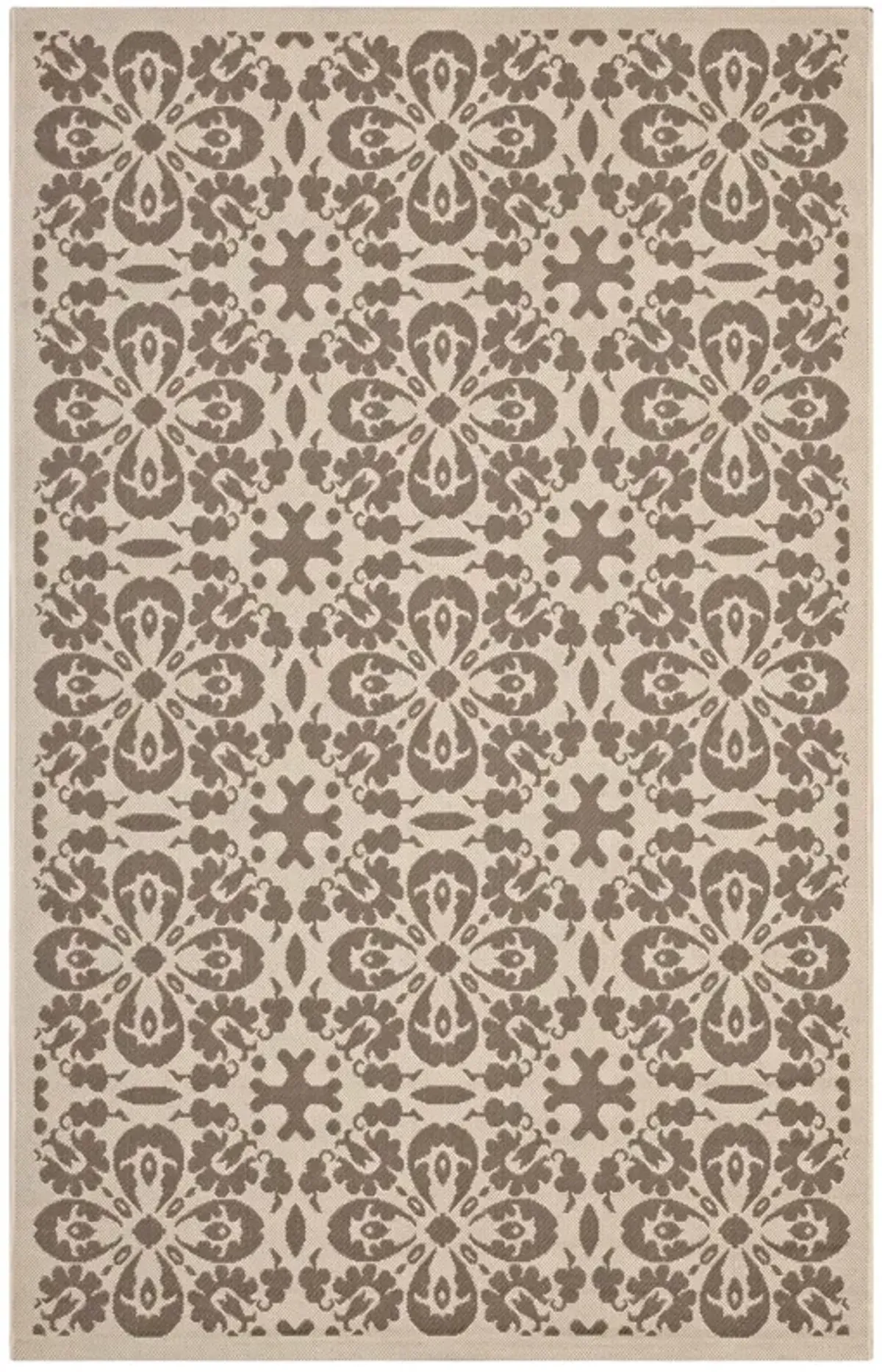 Ariana Vintage Floral Trellis 9x12 Indoor and Outdoor Area Rug