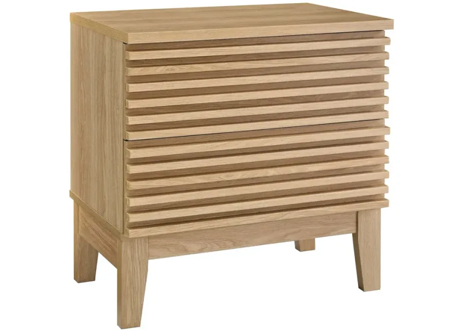 Render Two-Drawer Nightstand