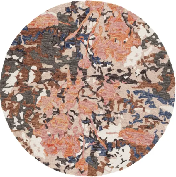 BLOSSOM Hand Tufted 6' x 6' Round area rug