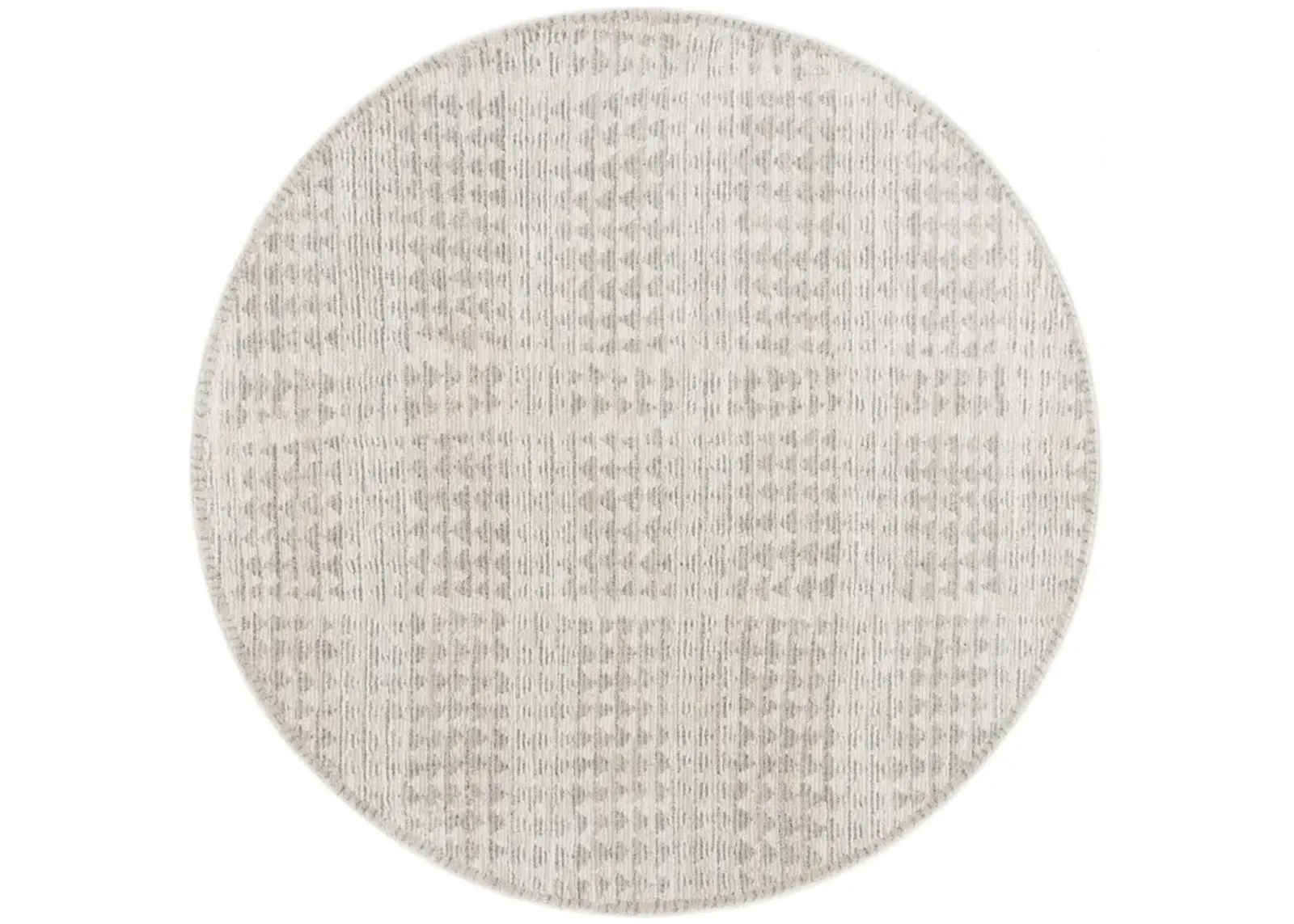 NORTHPORT 430 IVORY  6'-7' x 6'-7' Round Round Rug