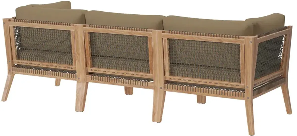 Clearwater Outdoor Patio Teak Wood Sofa