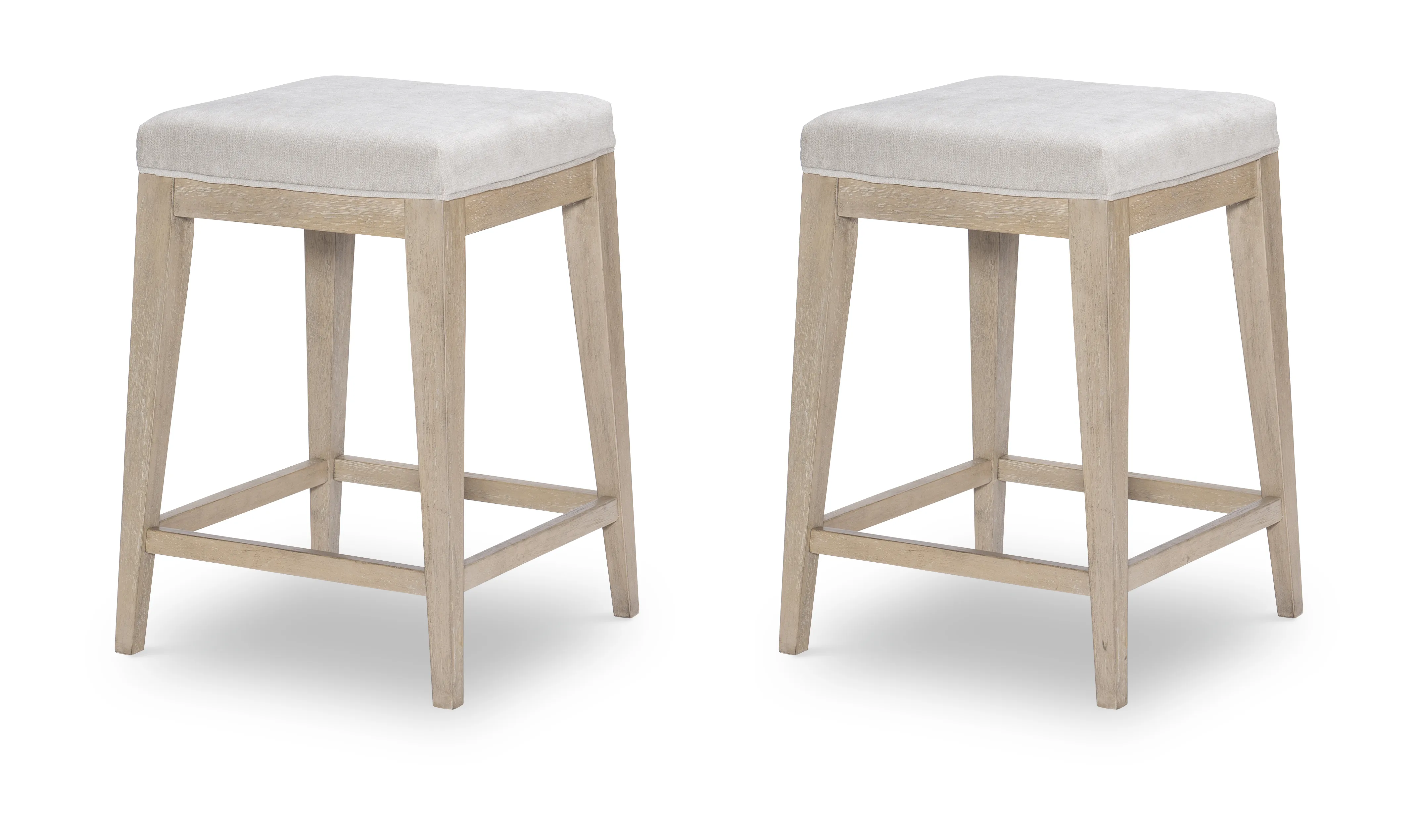 Edgewater Soft Sand Uph Stool Wood Finish