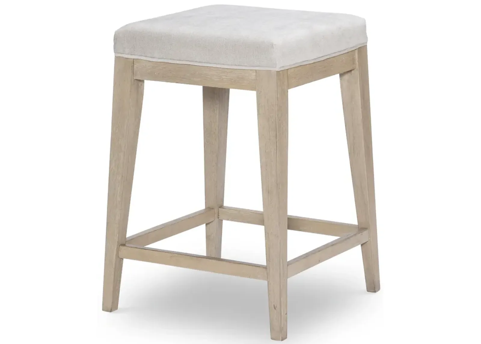 Edgewater Soft Sand Uph Stool Wood Finish