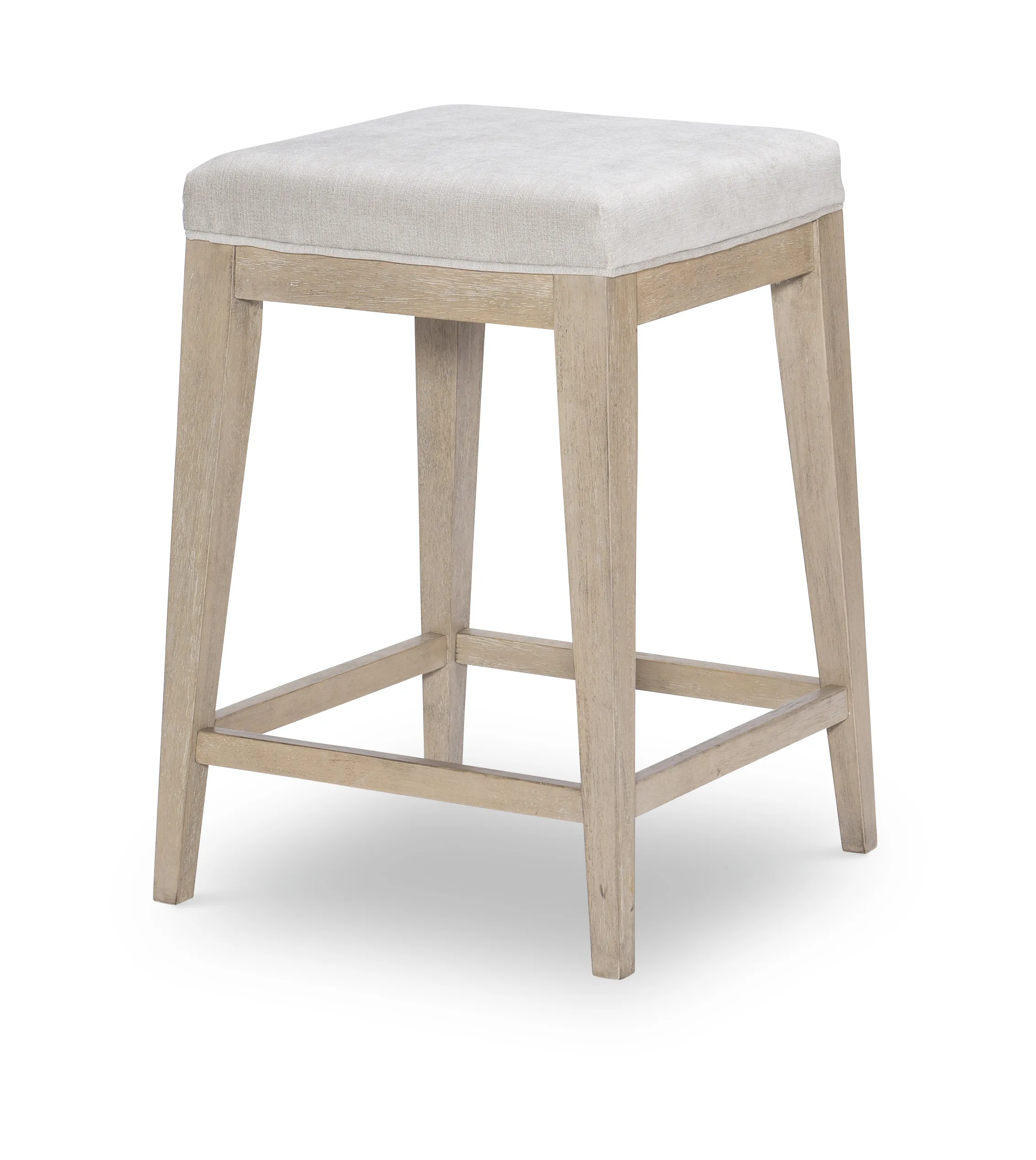 Edgewater Soft Sand Uph Stool Wood Finish