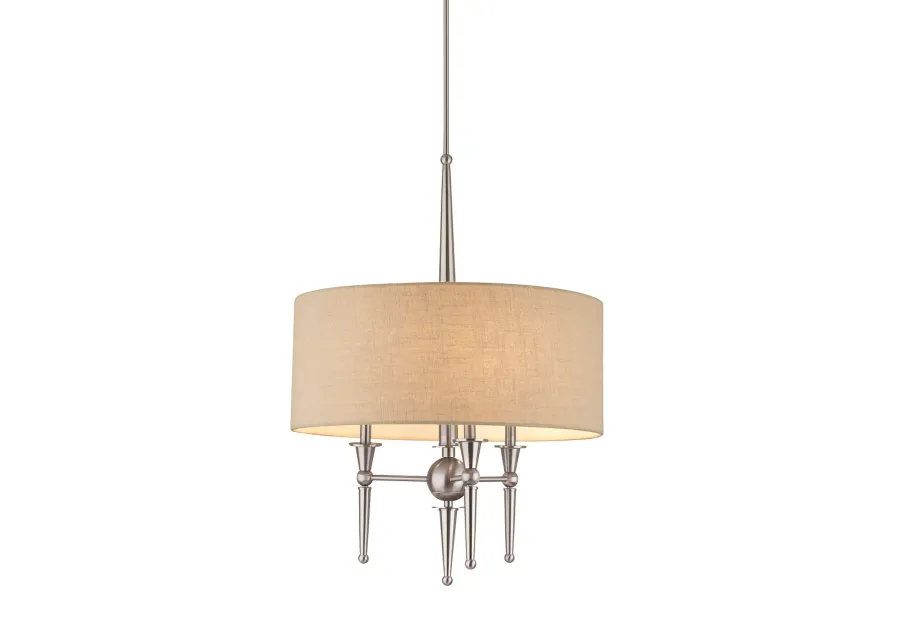 Allure 3-Light Pendant in Brushed Nickel