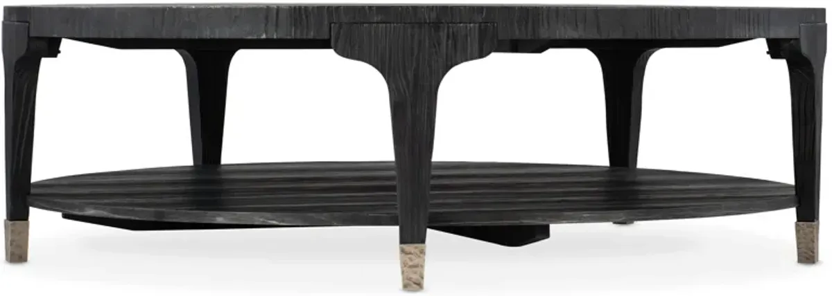 Chapman Shou Sugi Ban Round Cocktail Table