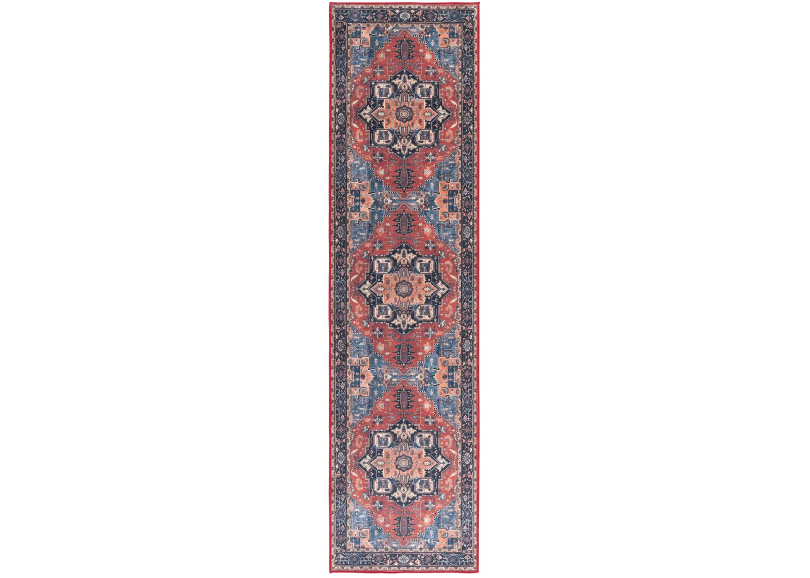 ORLANDO 762 RUST  2'-2' x 8' Runner Rug