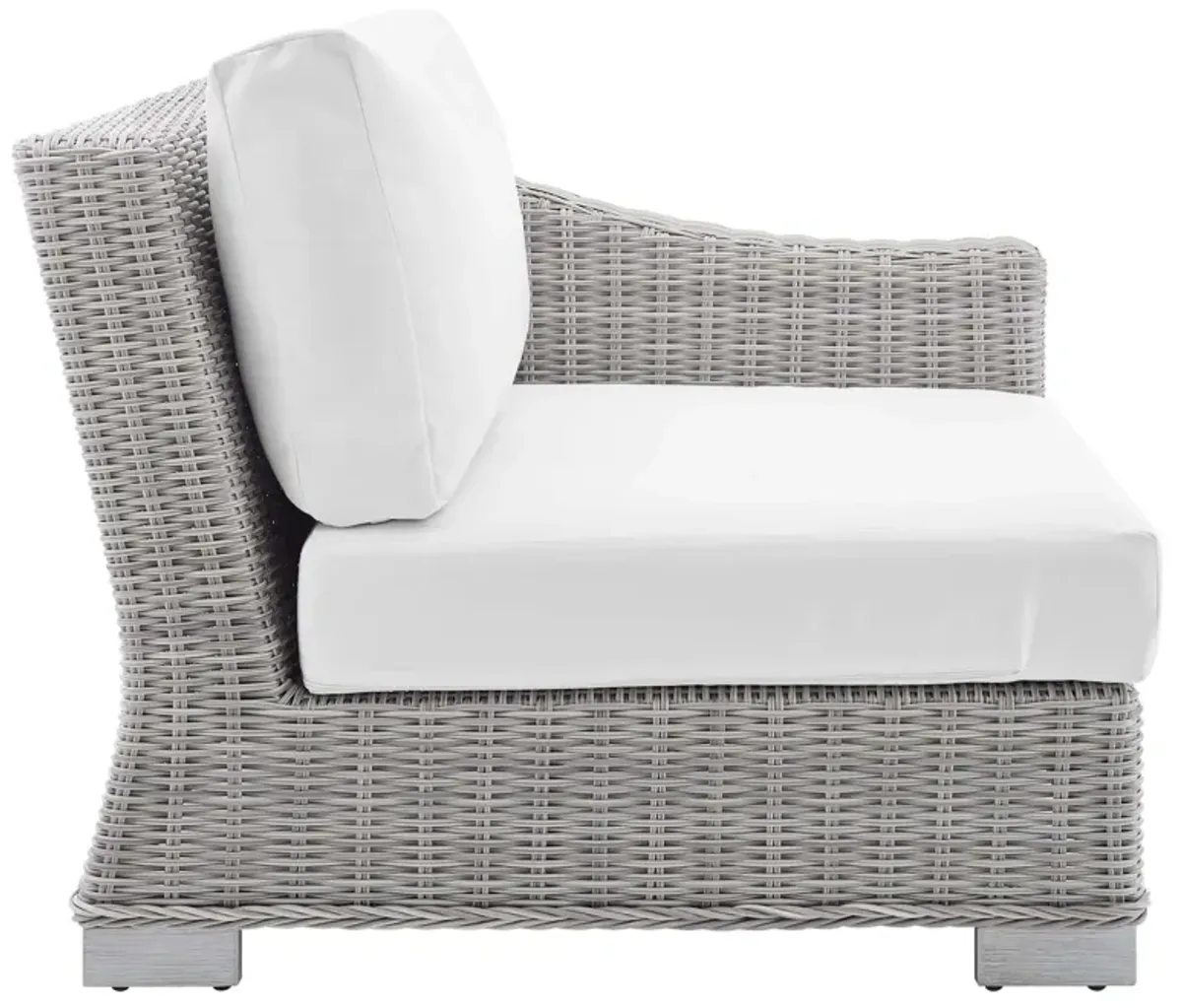 Conway Sunbrella® Outdoor Patio Wicker Rattan Right-Arm Chair