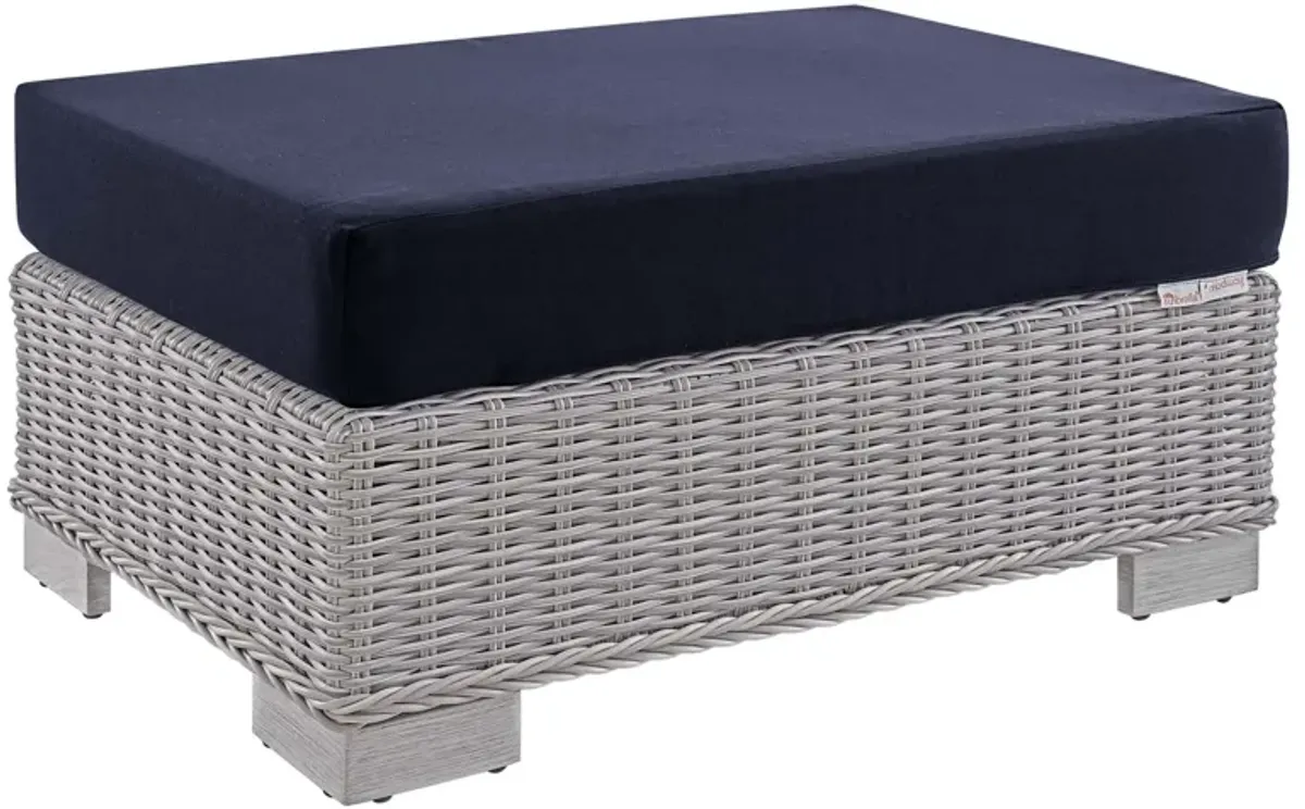 Conway Sunbrella® Outdoor Patio Wicker Rattan Ottoman