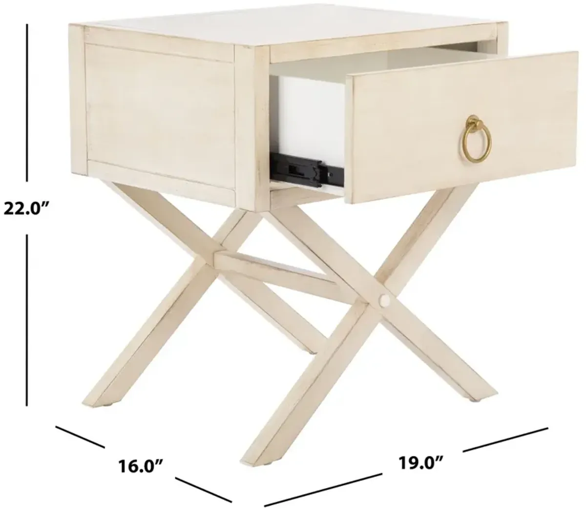 ODILIA 1 DRAWER NIGHTSTAND