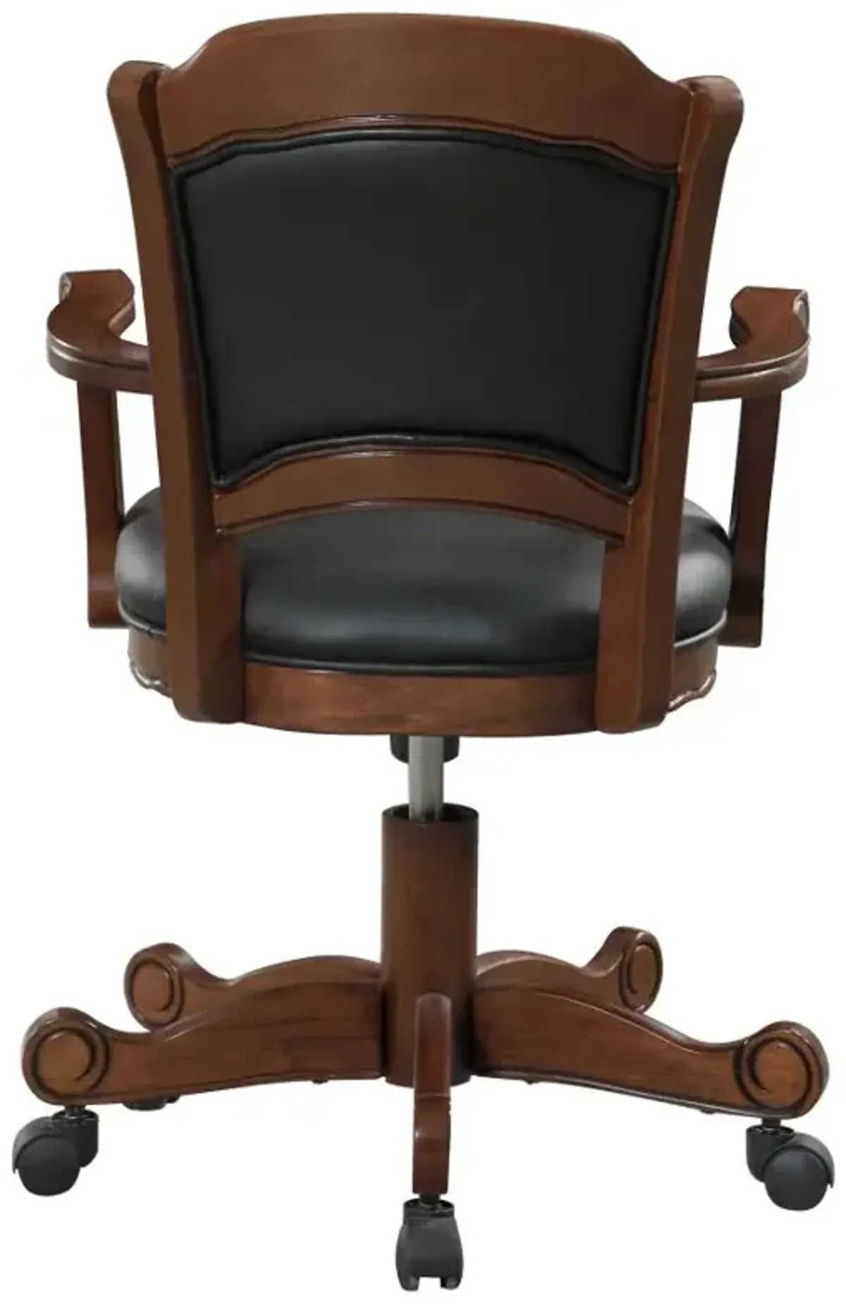 Turk Game Chair with Casters Black and Tobacco