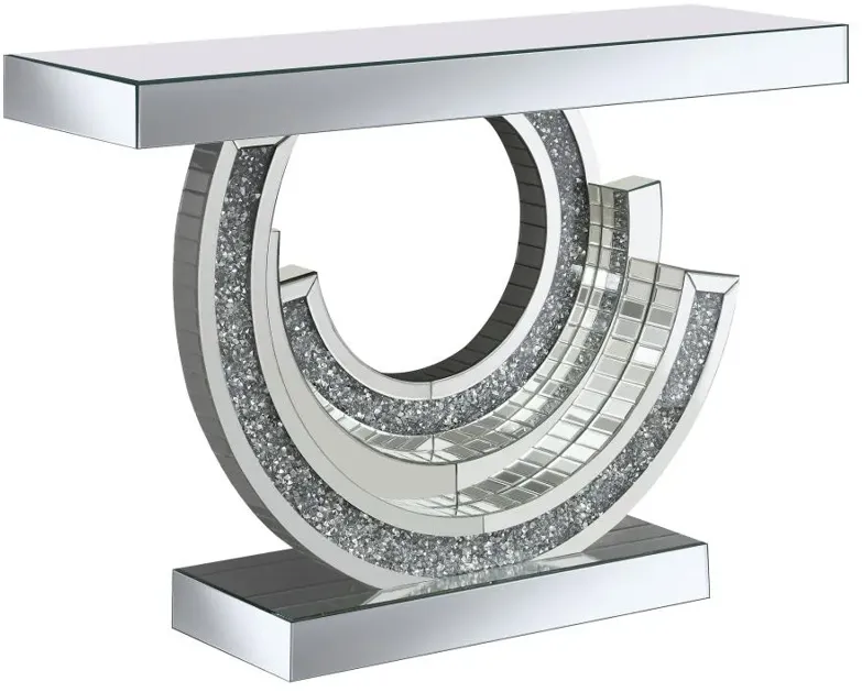 Imogen Multi-dimensional Console Table Silver