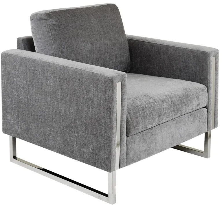 INK+IVY Madden Grey Accent Chair