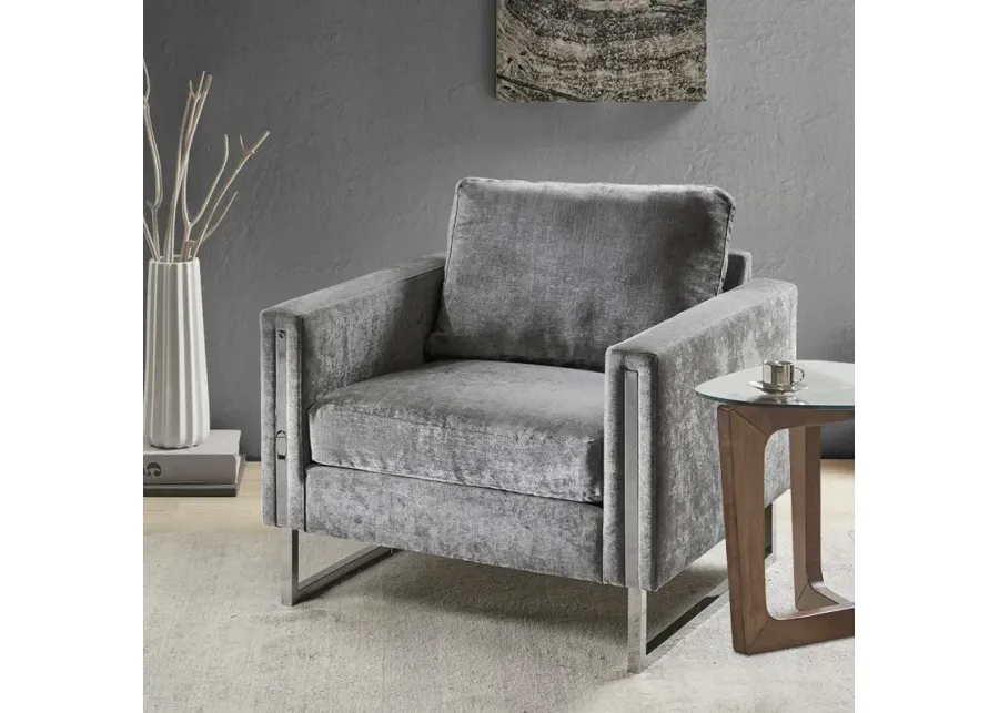 INK+IVY Madden Grey Accent Chair