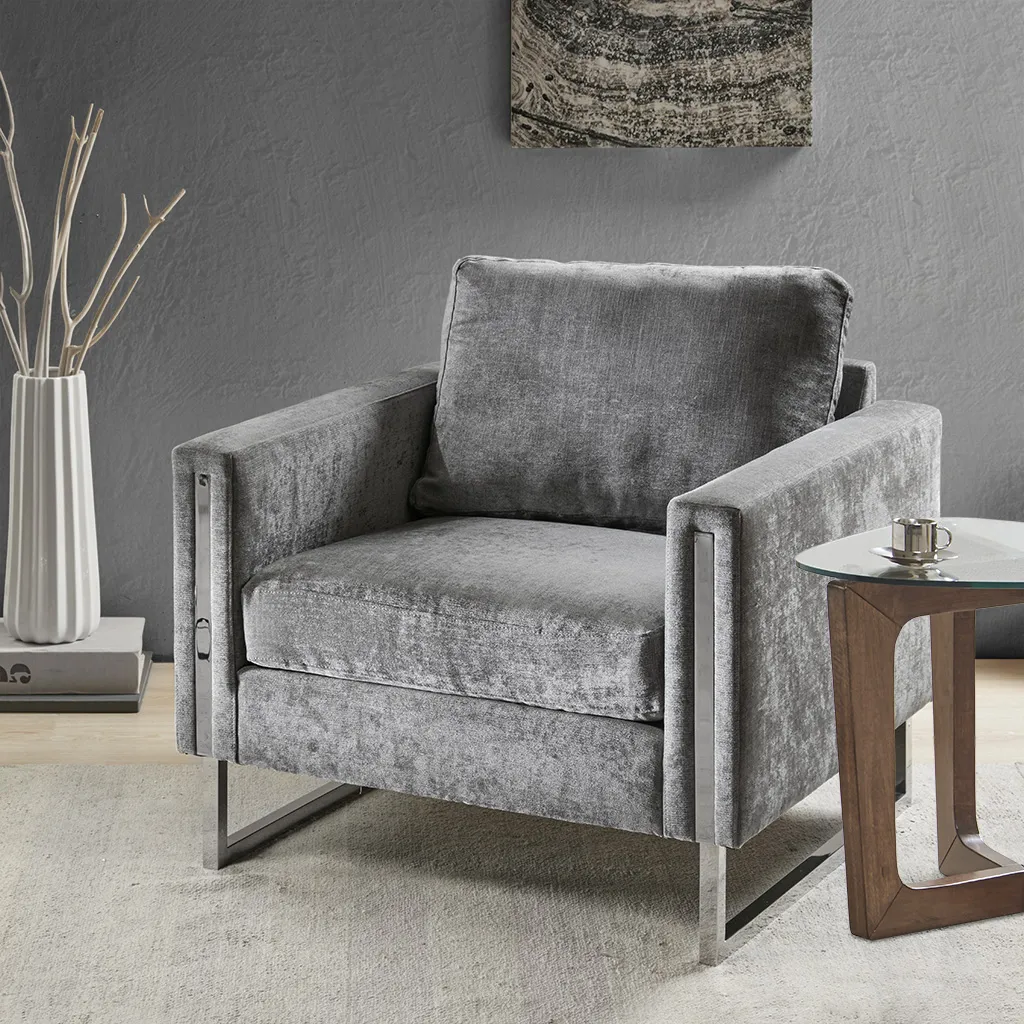 INK+IVY Madden Grey Accent Chair