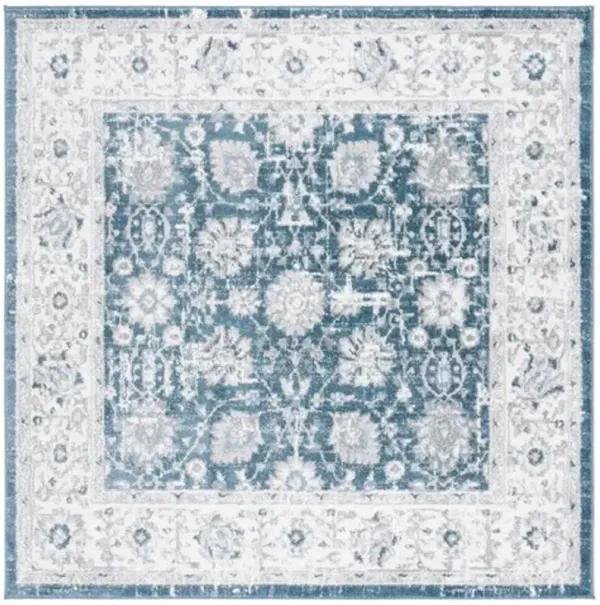 LAYLA 101 Blue  6'-7' X 6'-7' Square Square Rug