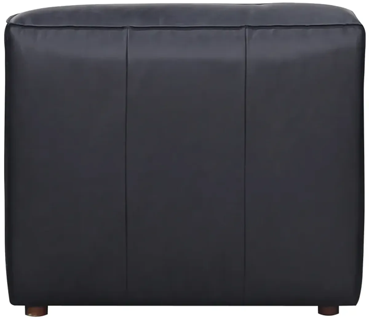 FORM SLIPPER CHAIR VANTAGE BLACK LEATHER