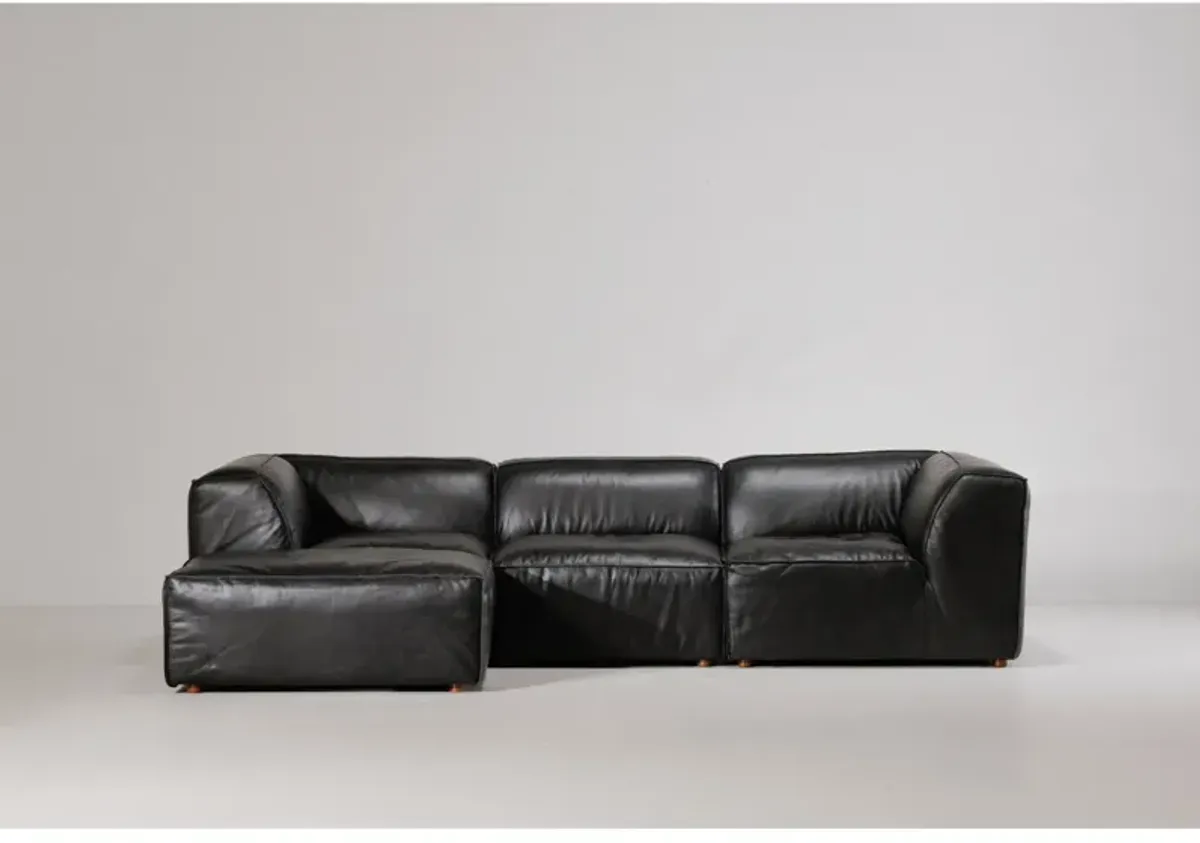 FORM SLIPPER CHAIR VANTAGE BLACK LEATHER