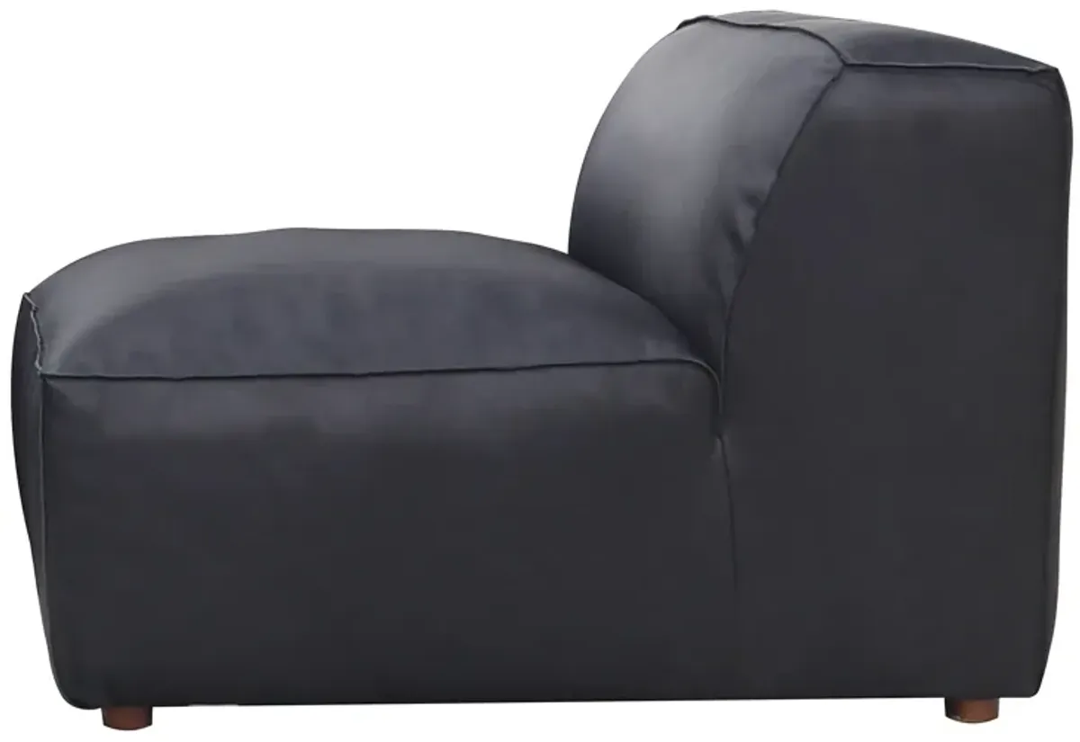 FORM SLIPPER CHAIR VANTAGE BLACK LEATHER