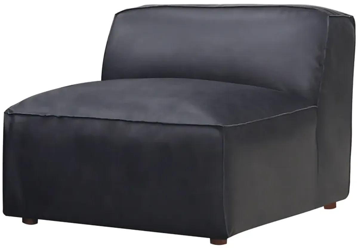 FORM SLIPPER CHAIR VANTAGE BLACK LEATHER