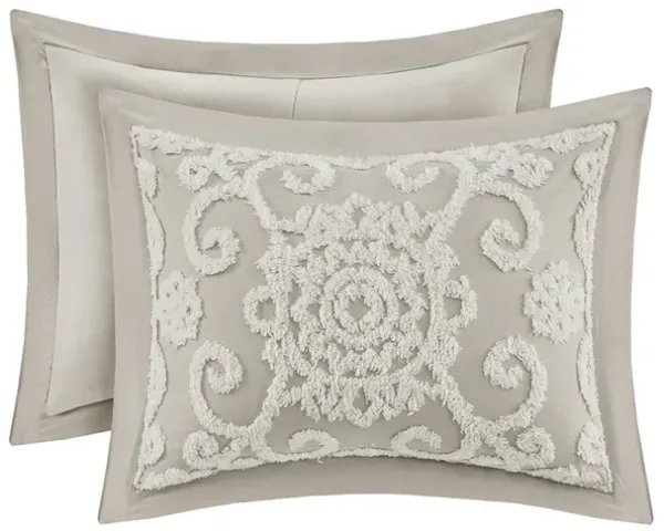 Harbor House Suzanna Taupe Cotton Comforter Mini Set