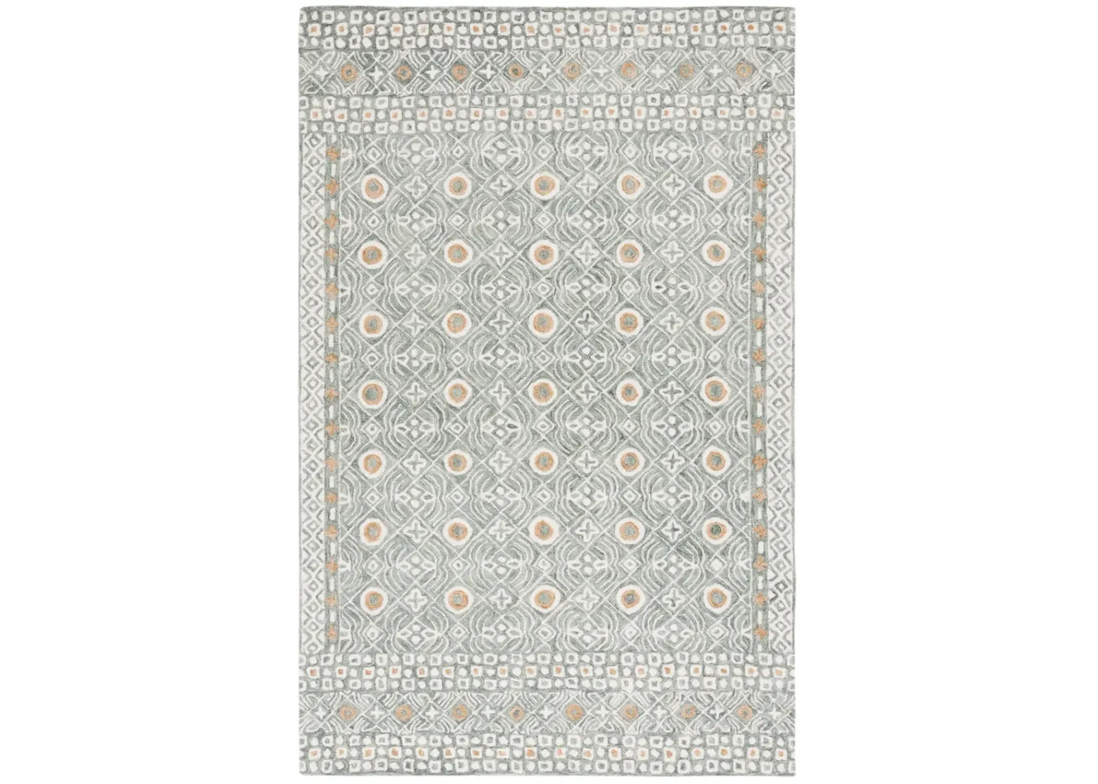 MICRO-LOOP 801 GREEN  8' x 10' Large Rectangle Rug