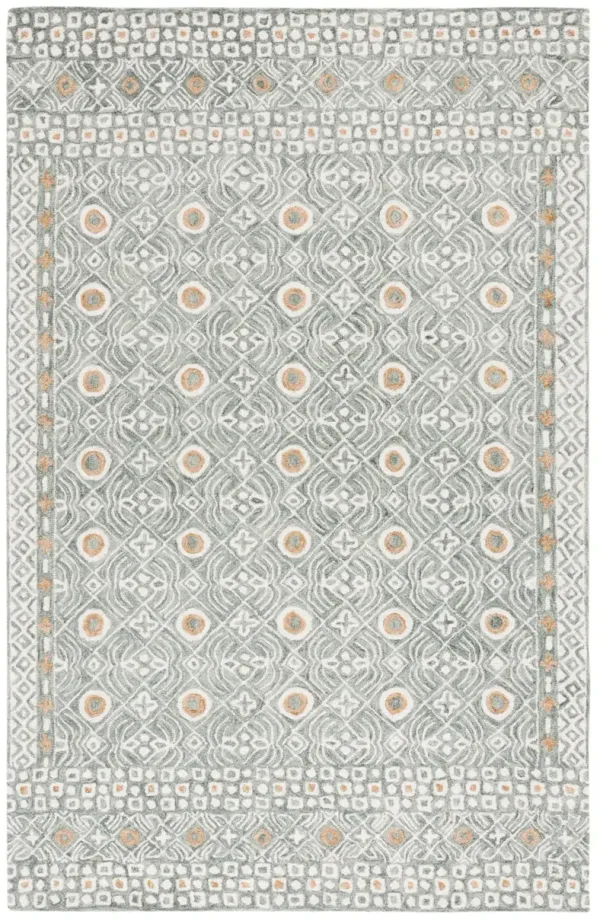 MICRO-LOOP 801 GREEN  8' x 10' Large Rectangle Rug