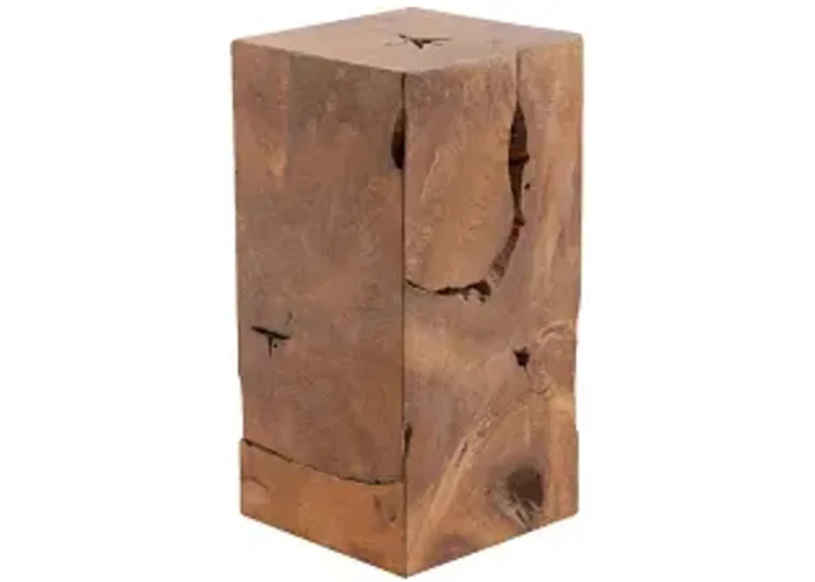 Teak Slice Pedestal