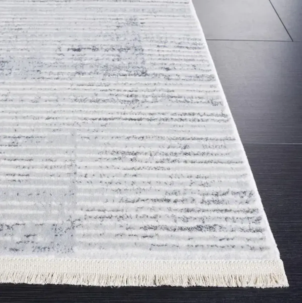 WHISPER 558 Grey  2'-2' X 8' Runner Rug