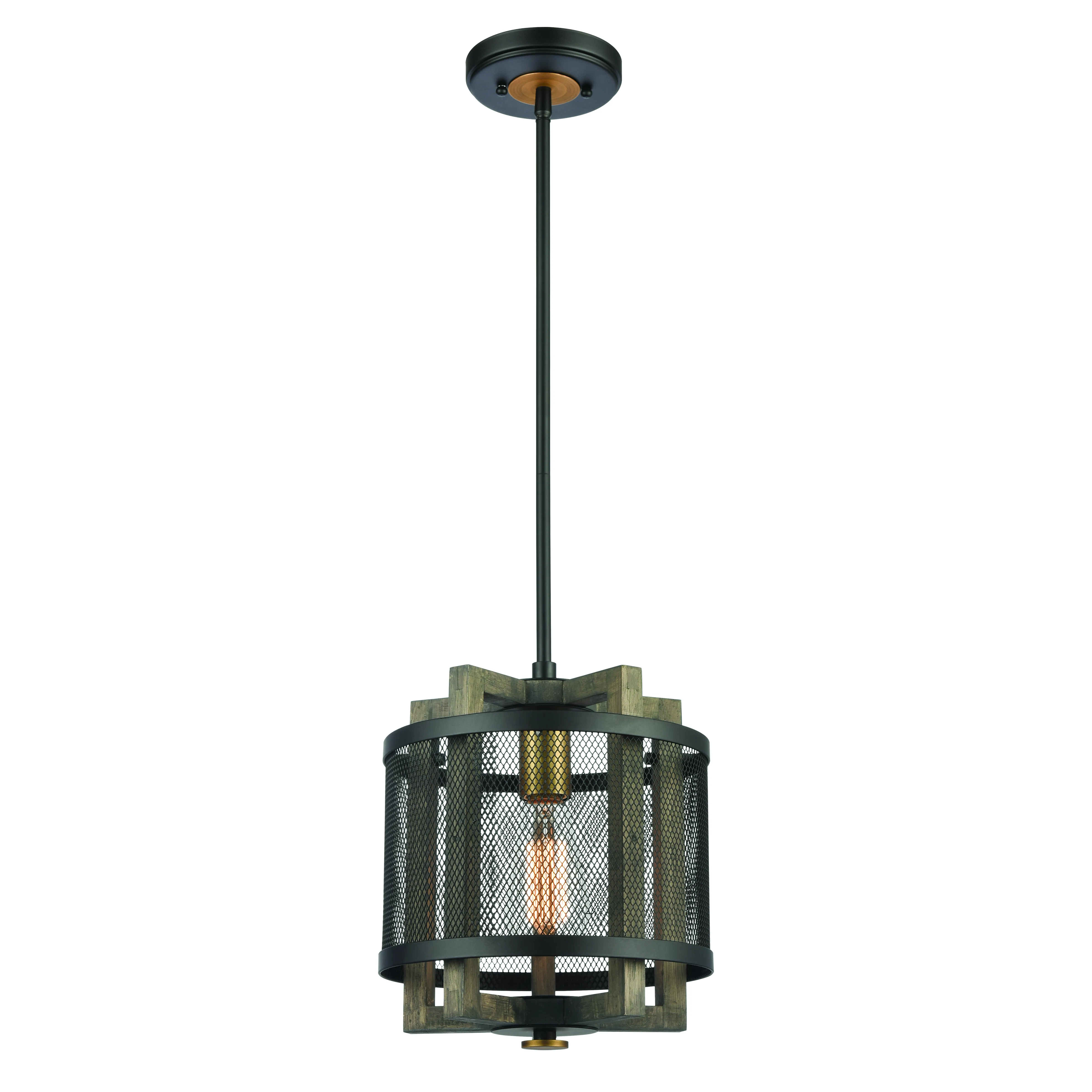 Woodbridge 10" Wide 1-Light Mini Pendant - Matte Black