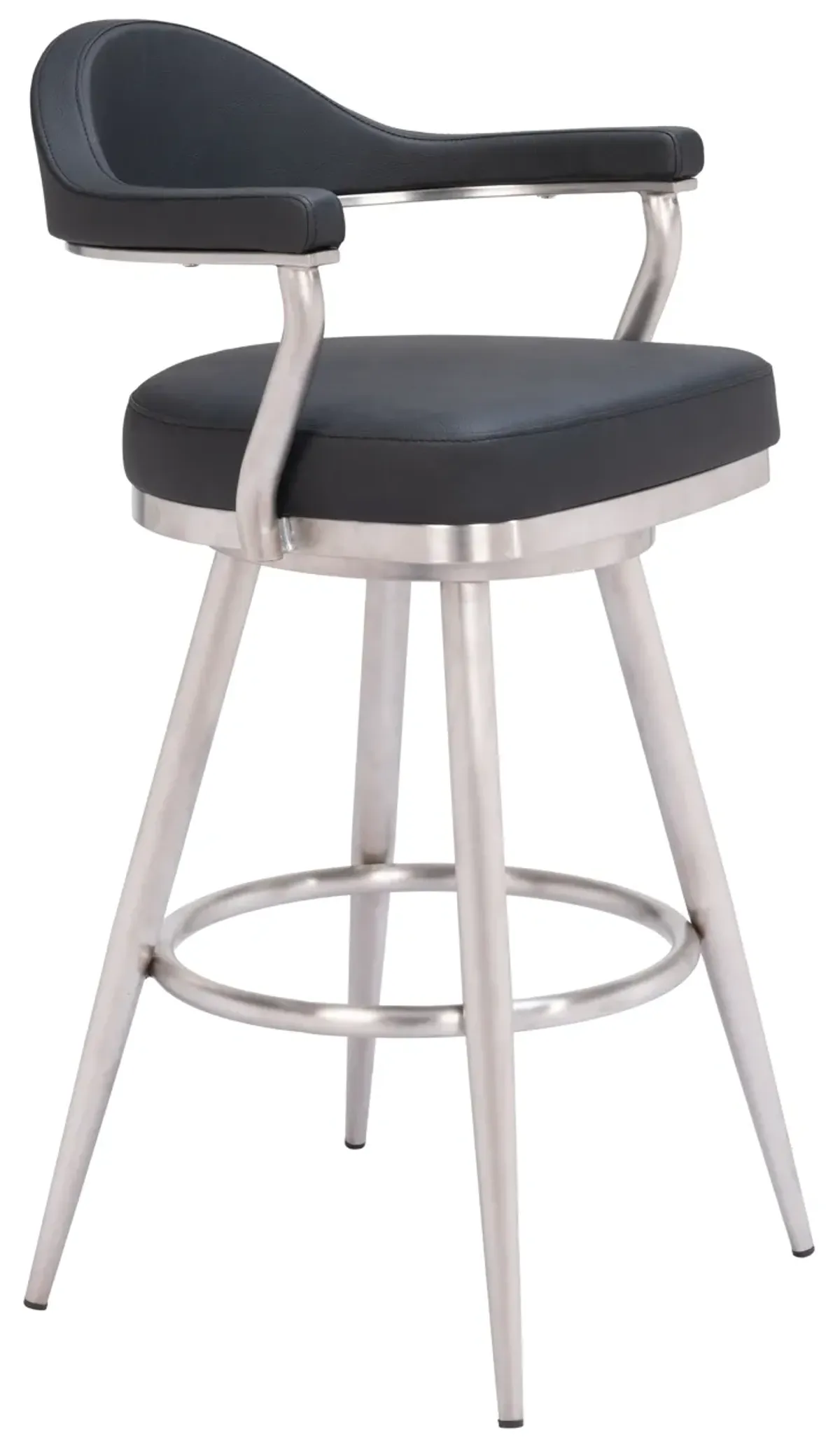 Vagur Swivel Barstool Black