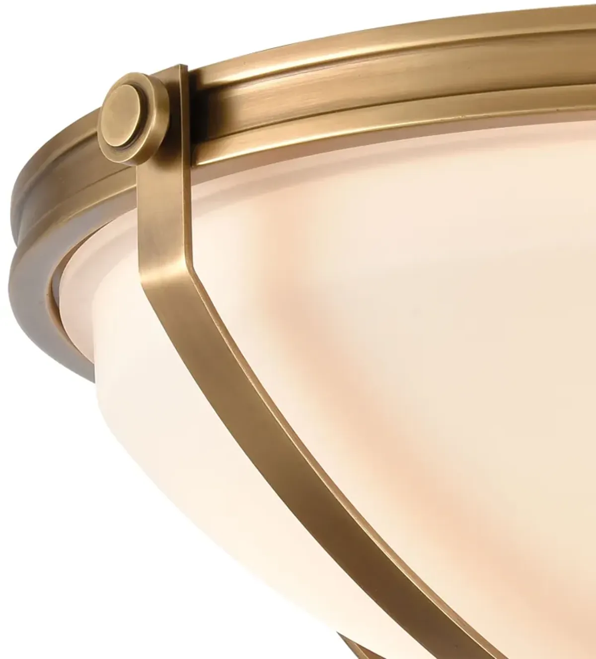 Connelly 19'' Wide 3-Light Semi Flush Mount - Brass