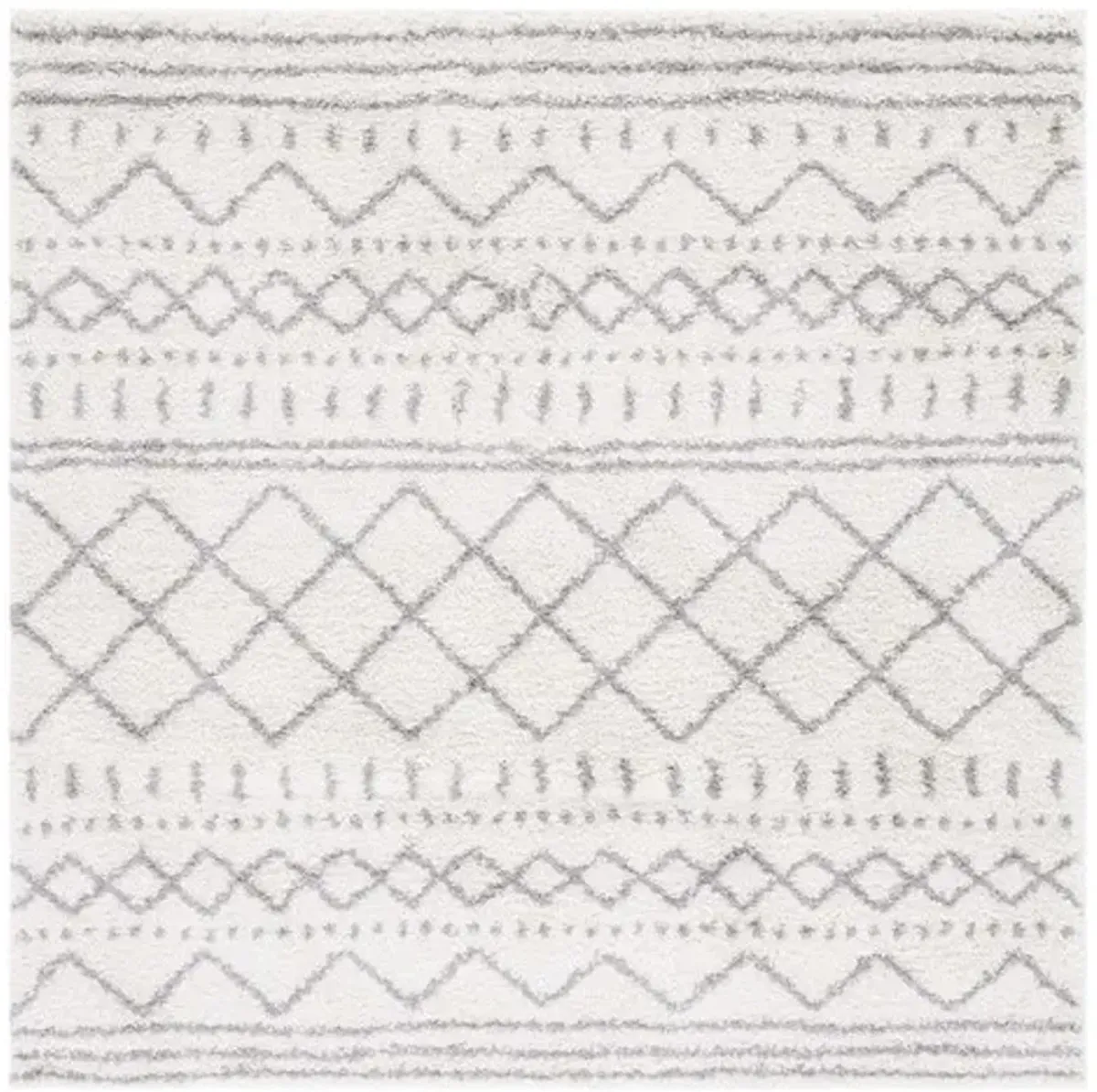 ARIZONA SHAG Square Power Loomed 5'-1" X 5'-1" Square Rug