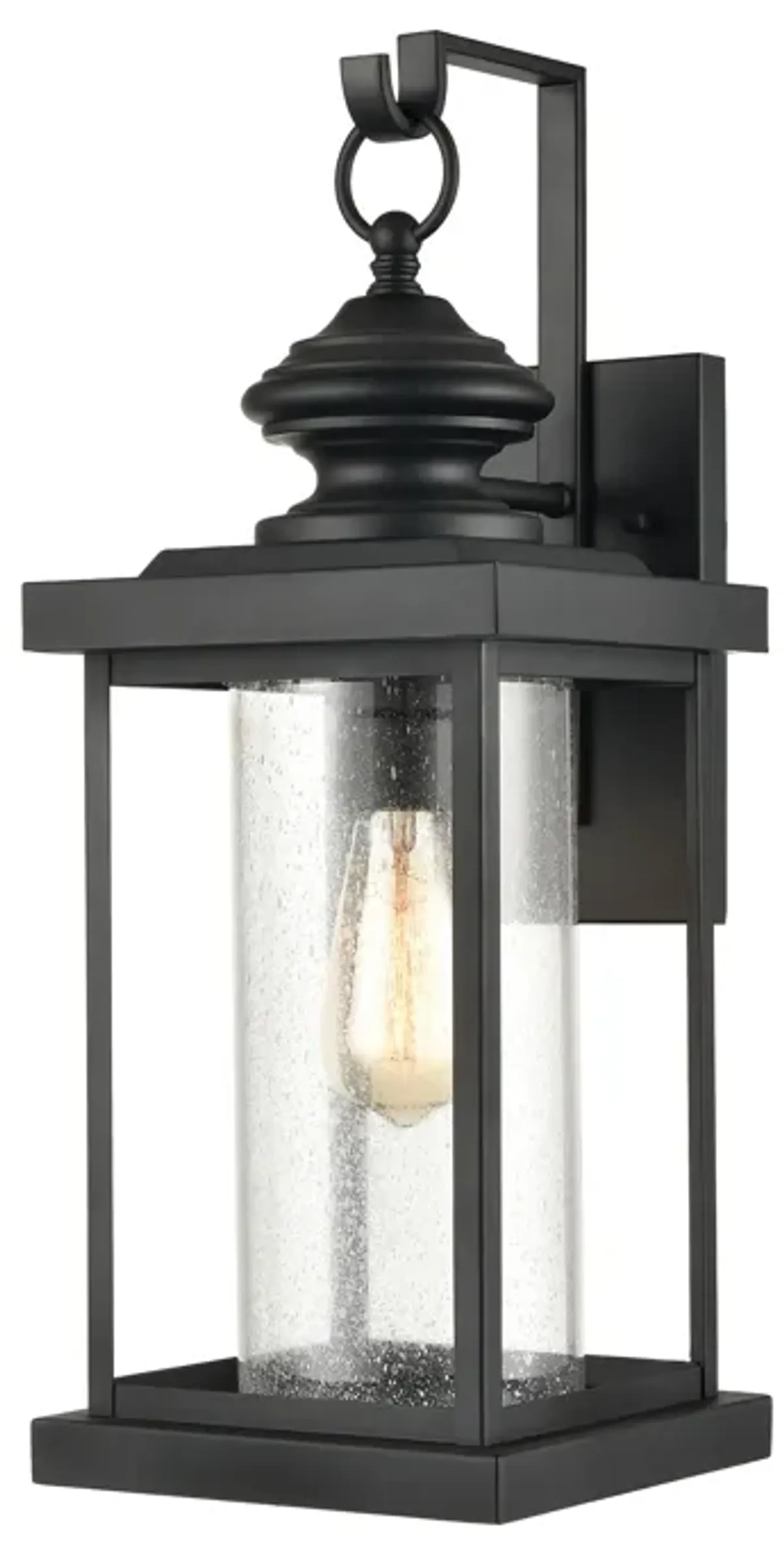 Minersville 21" High 1-Light Outdoor Sconce - Matte Black