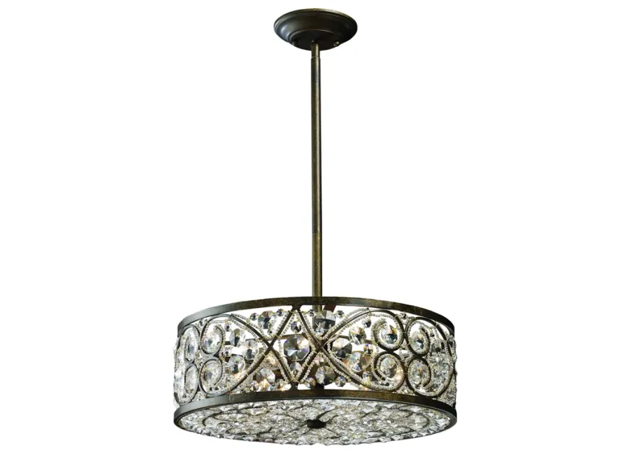 Amherst 17" Wide 6-Light Chandelier - Antique Bronze