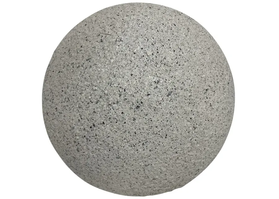 Resin, 11" Solar Orb, Grey