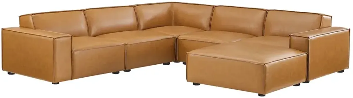 Restore 6-Piece Vegan Leather Sectional Sofa