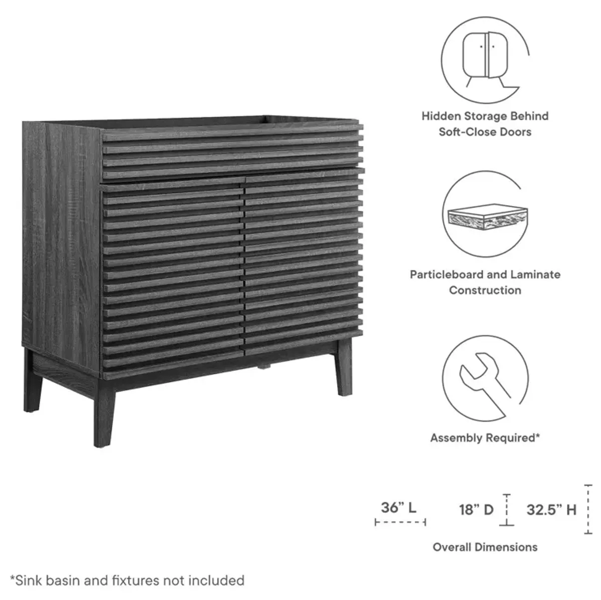 Render 36" Bathroom Vanity Cabinet