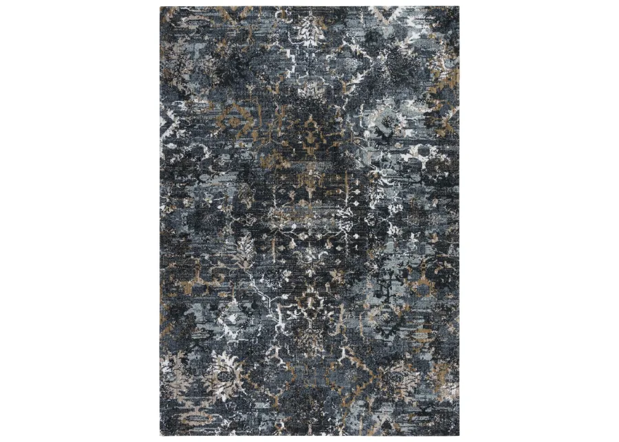 Elite Charcoal  Recycled Polyester 9'x12' Rectangle Rug