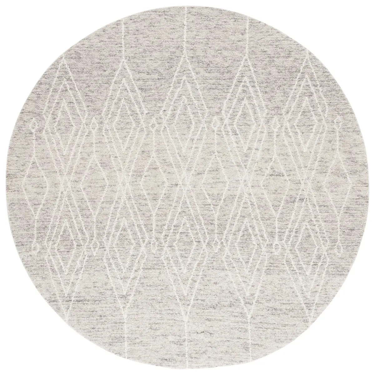 EBONY 357 GREY  6' x 6' Round Round Rug