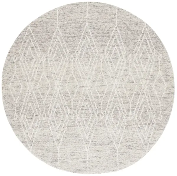 EBONY Hand Tufted 6' x 6' Round area rug