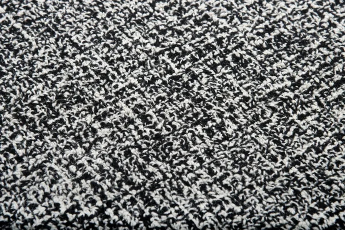 Brindleton Black/White Tweed Wool 9'x12' Rectangle Rug