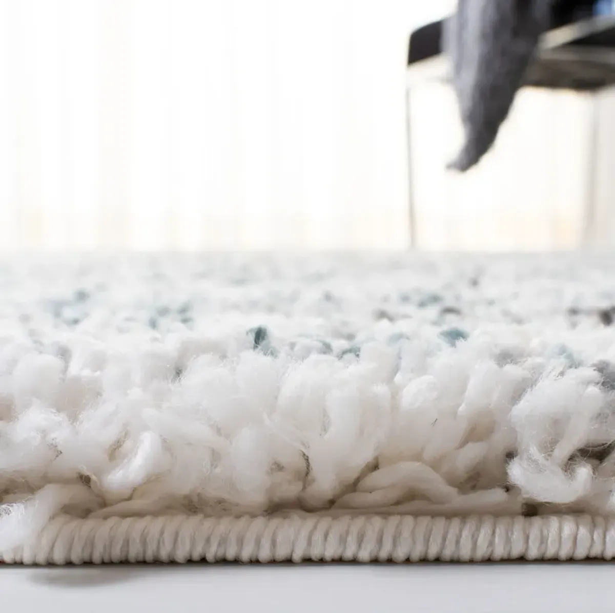 FONTANA SHAG 850 Beige 8' X 8' Round Round Rug