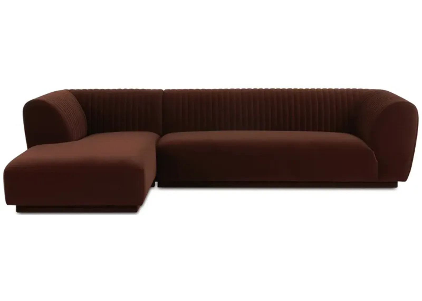 Zandro Left Sectional Warm Brown