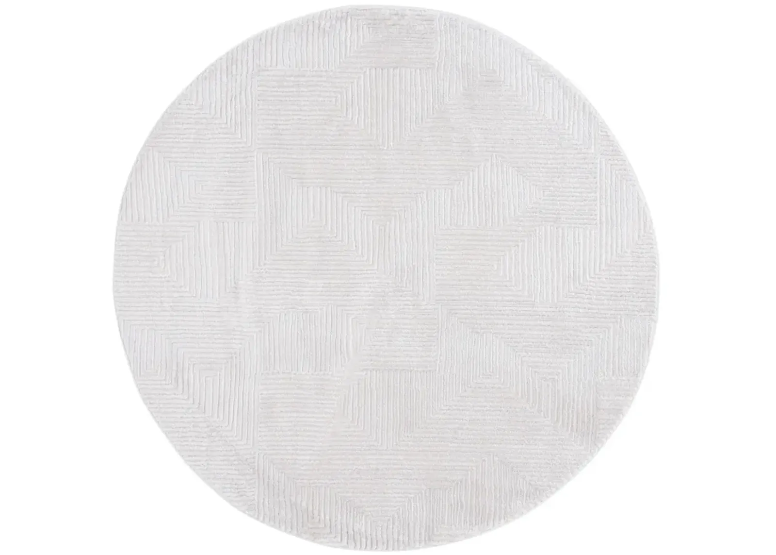 KINGSTON 110 IVORY  6'-7' x 6'-7' Round Round Rug